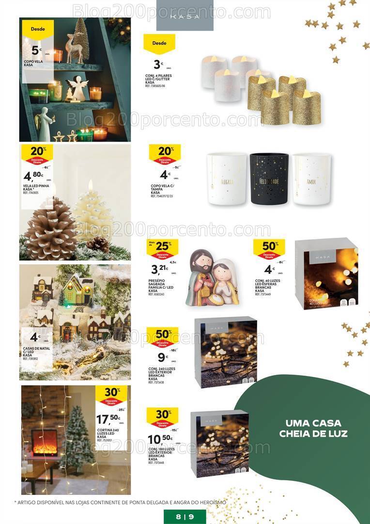 Antevisão Folheto CONTINENTE Açores Natal promoções de 28 novembro a 24 dezembro