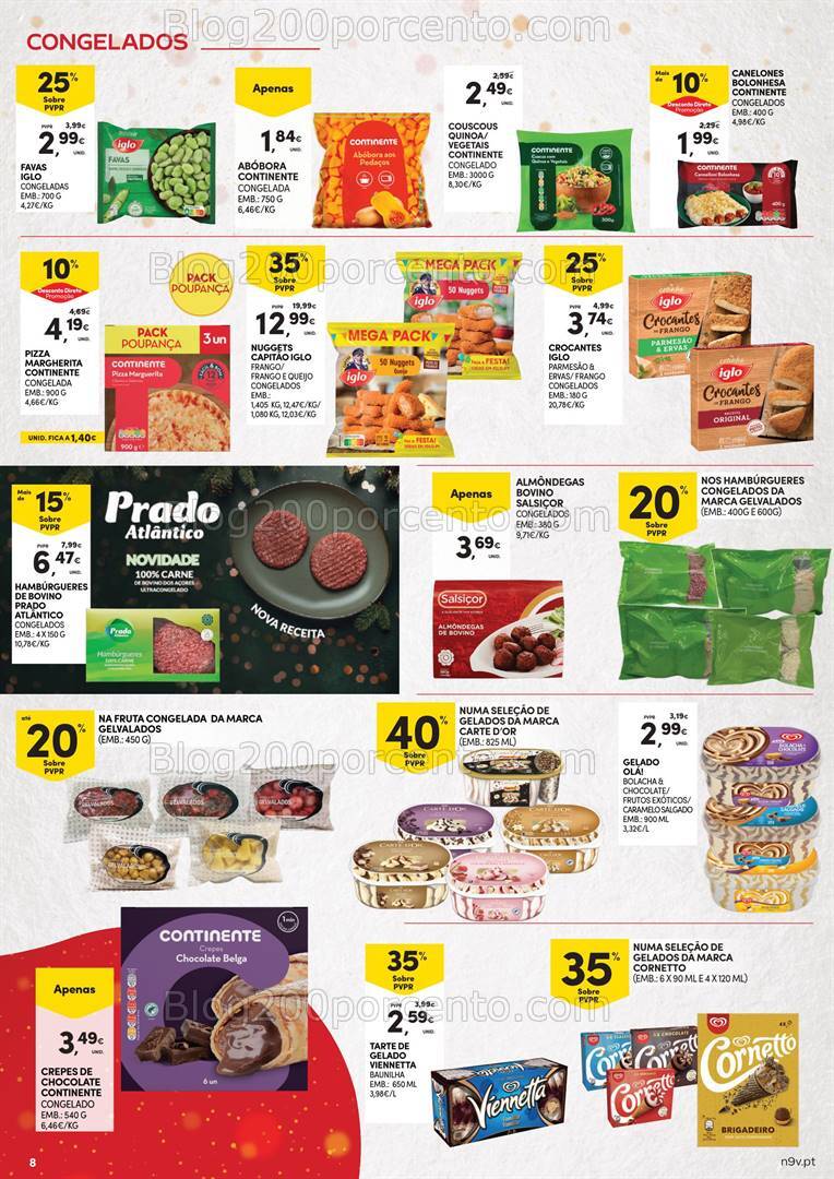 Antevisão Folheto CONTINENTE Natal Açores Promoções de 5 a 24 dezembro