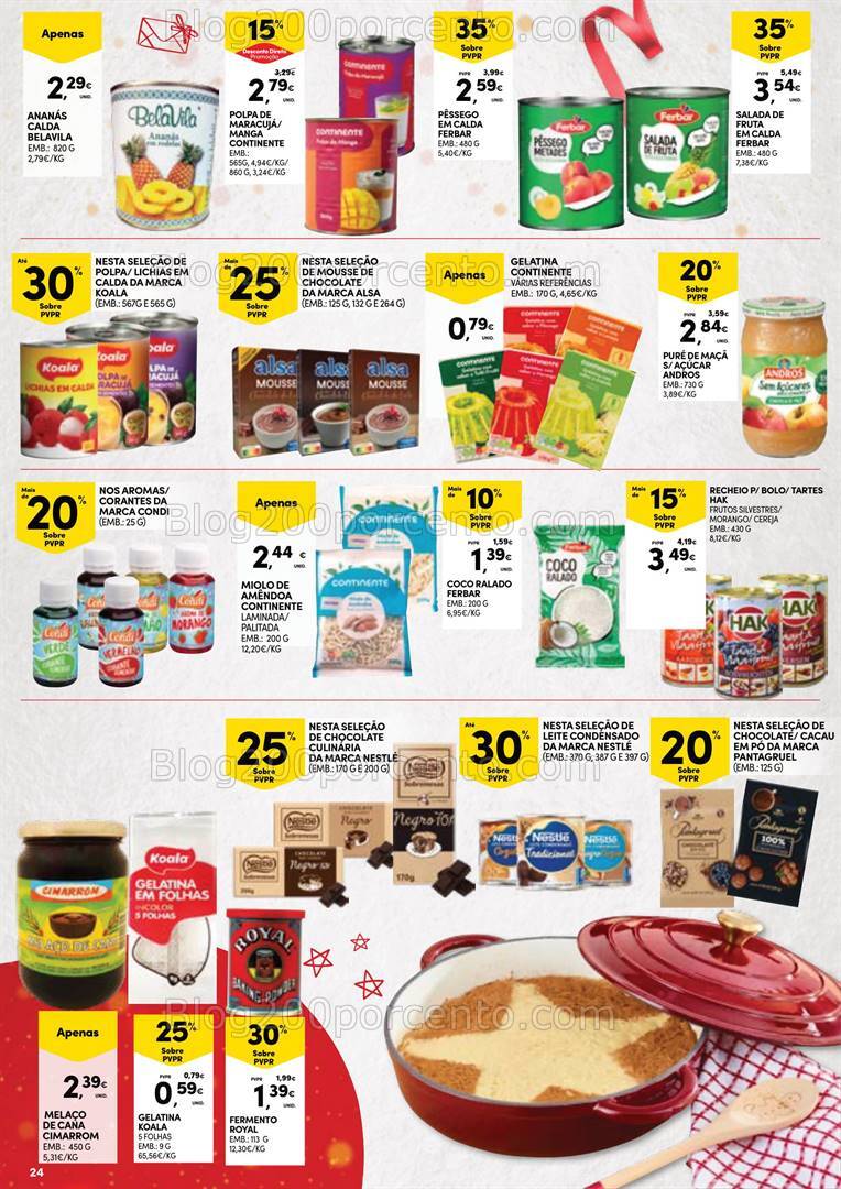 Antevisão Folheto CONTINENTE Natal Açores Promoções de 5 a 24 dezembro