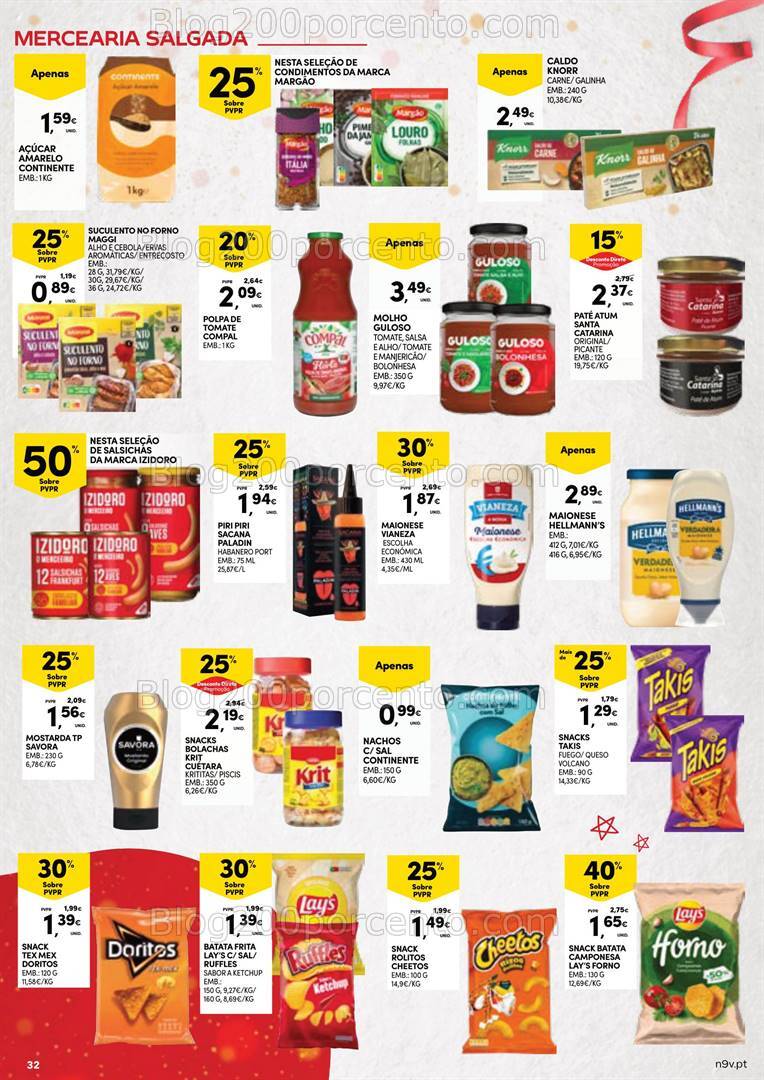 Antevisão Folheto CONTINENTE Natal Açores Promoções de 5 a 24 dezembro