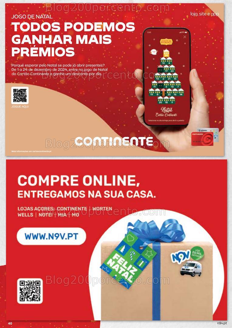 Antevisão Folheto CONTINENTE Natal Açores Promoções de 5 a 24 dezembro