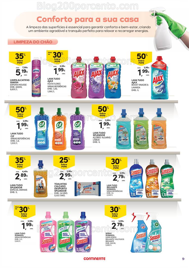 Antevisão Folheto CONTINENTE Açores Limpeza do Lar - 11 de 31 março