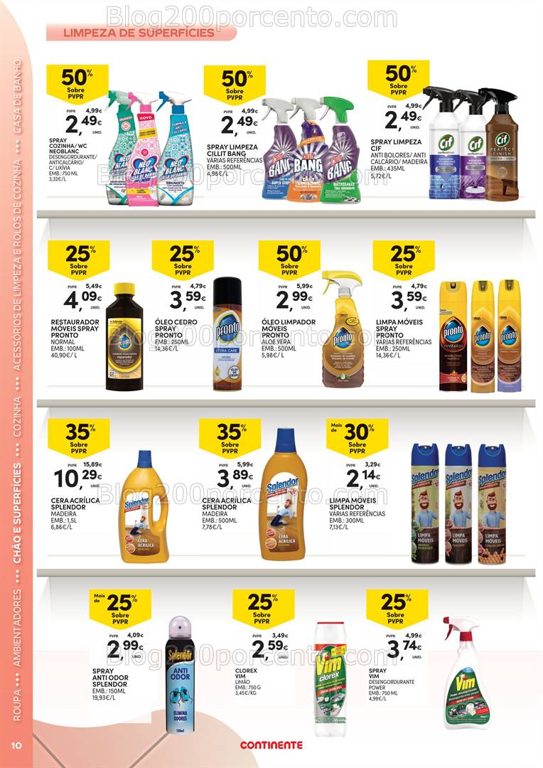 Antevisão Folheto CONTINENTE Açores Limpeza do Lar - 11 de 31 março