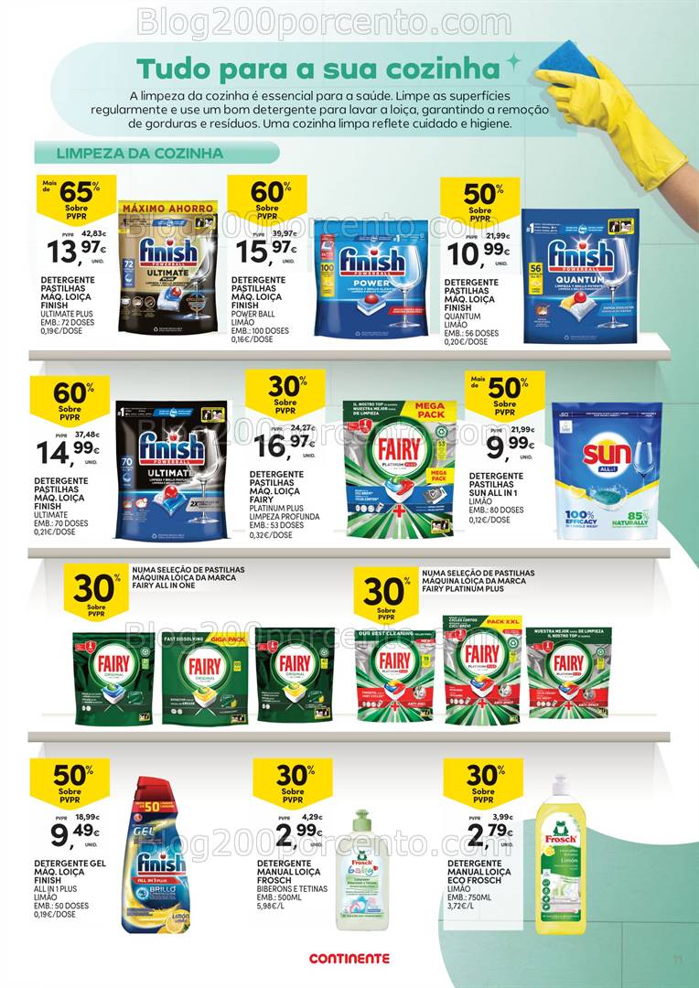 Antevisão Folheto CONTINENTE Açores Limpeza do Lar - 11 de 31 março