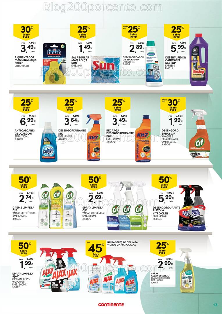 Antevisão Folheto CONTINENTE Açores Limpeza do Lar - 11 de 31 março