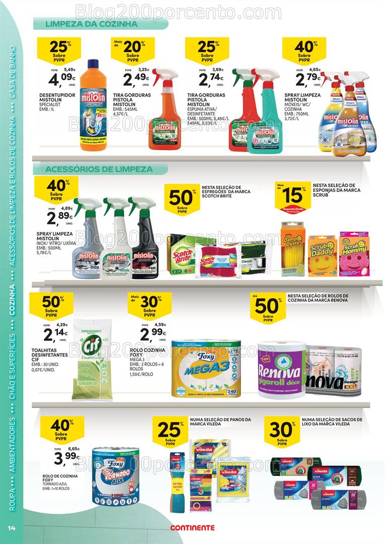 Antevisão Folheto CONTINENTE Açores Limpeza do Lar - 11 de 31 março
