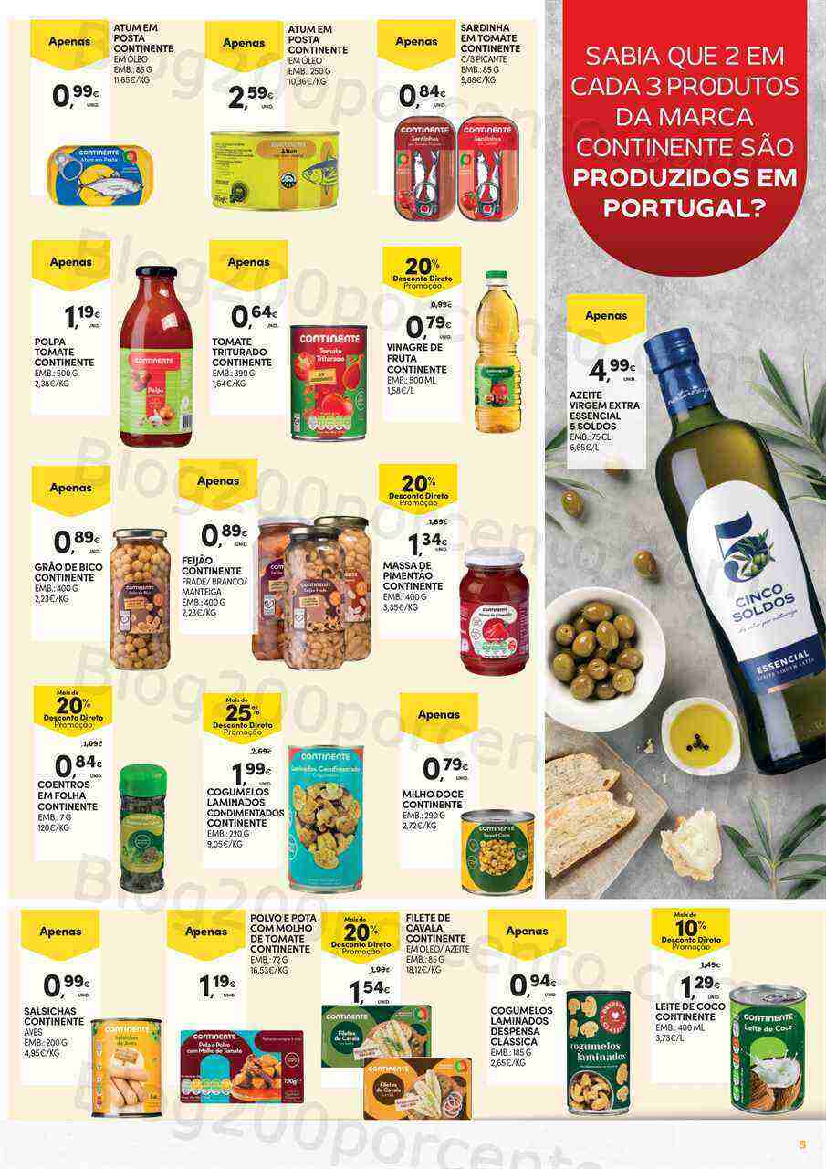 Antevisão Folheto CONTINENTE Açores Feira Marca Própria Promoções até 24 abril