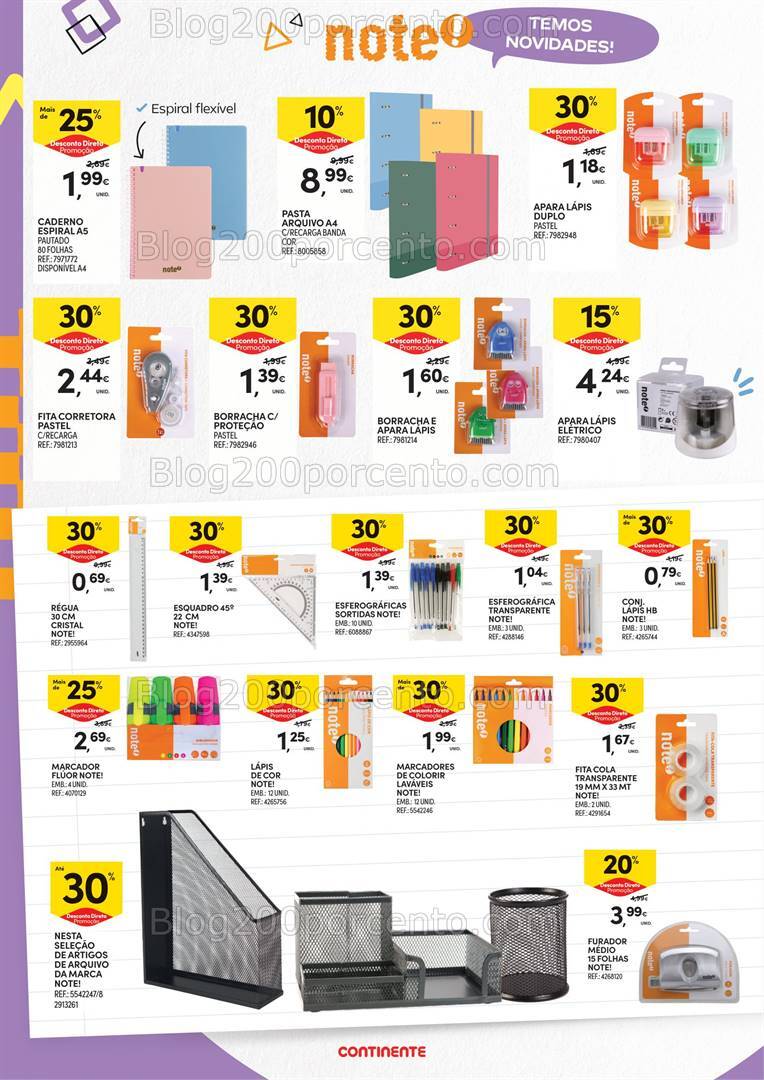 Antevisão Folheto CONTINENTE Açores Regresso às Aulas Promoções de 27 agosto a 23 setembro