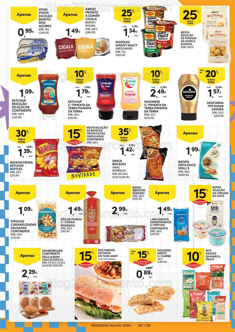 Antevisão Folheto CONTINENTE Açores Regresso às Aulas Promoções de 27 agosto a 23 setembro