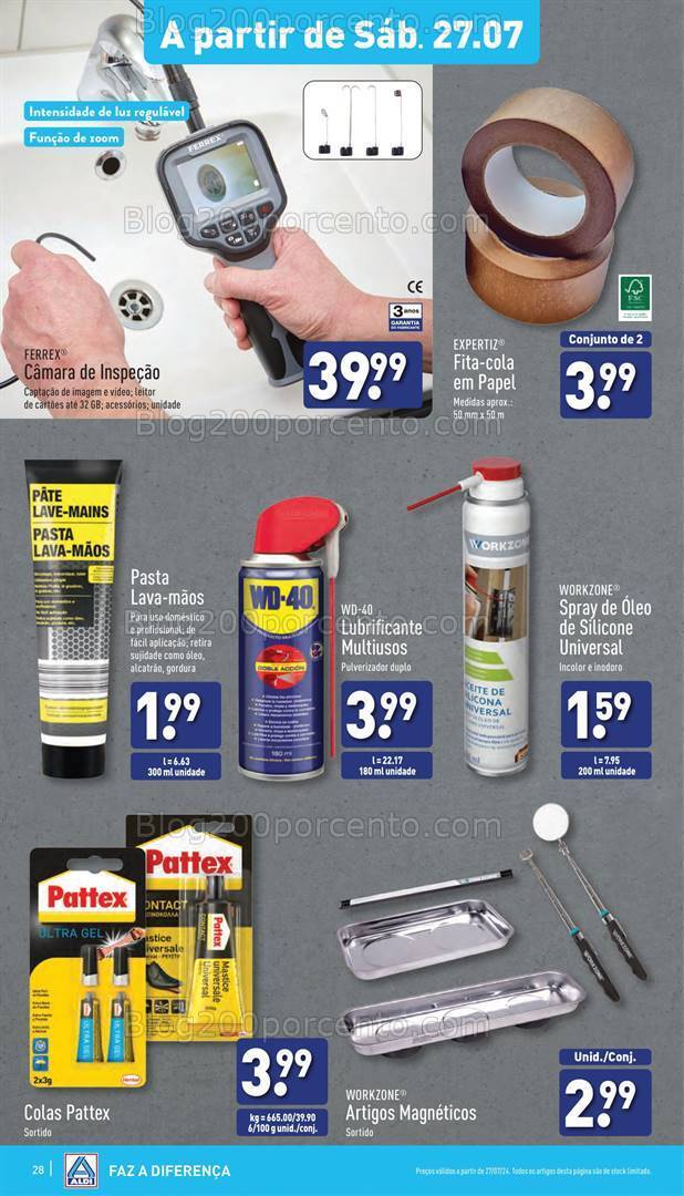 Antevisão Folheto ALDI Bazar Promoções a partir de 27 julho