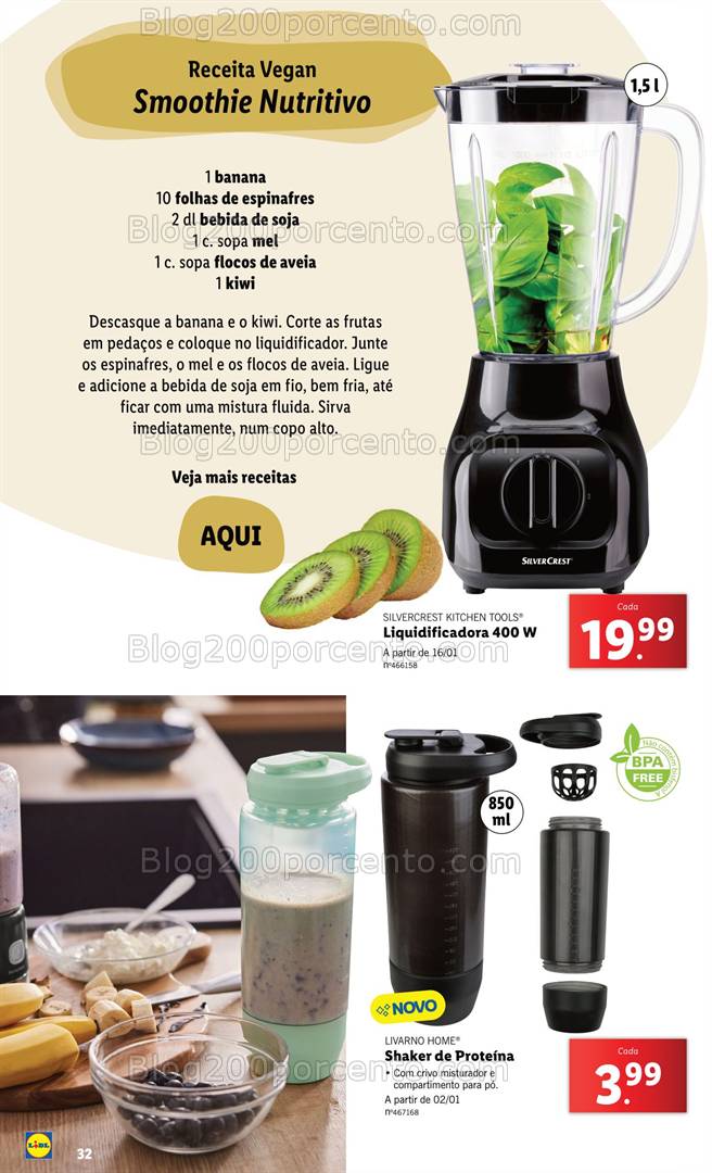 Antevisão Folheto LIDL Bazar Vida Saudável Promoções a partir de 2 janeiro