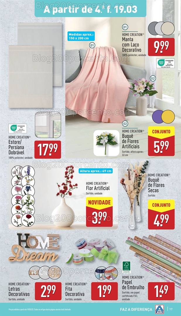 Antevisão Folheto ALDI Promoções de 19 a 25 março