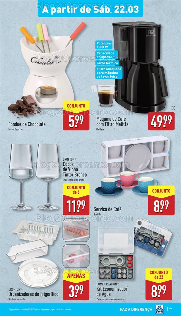 Antevisão Folheto ALDI Promoções de 19 a 25 março