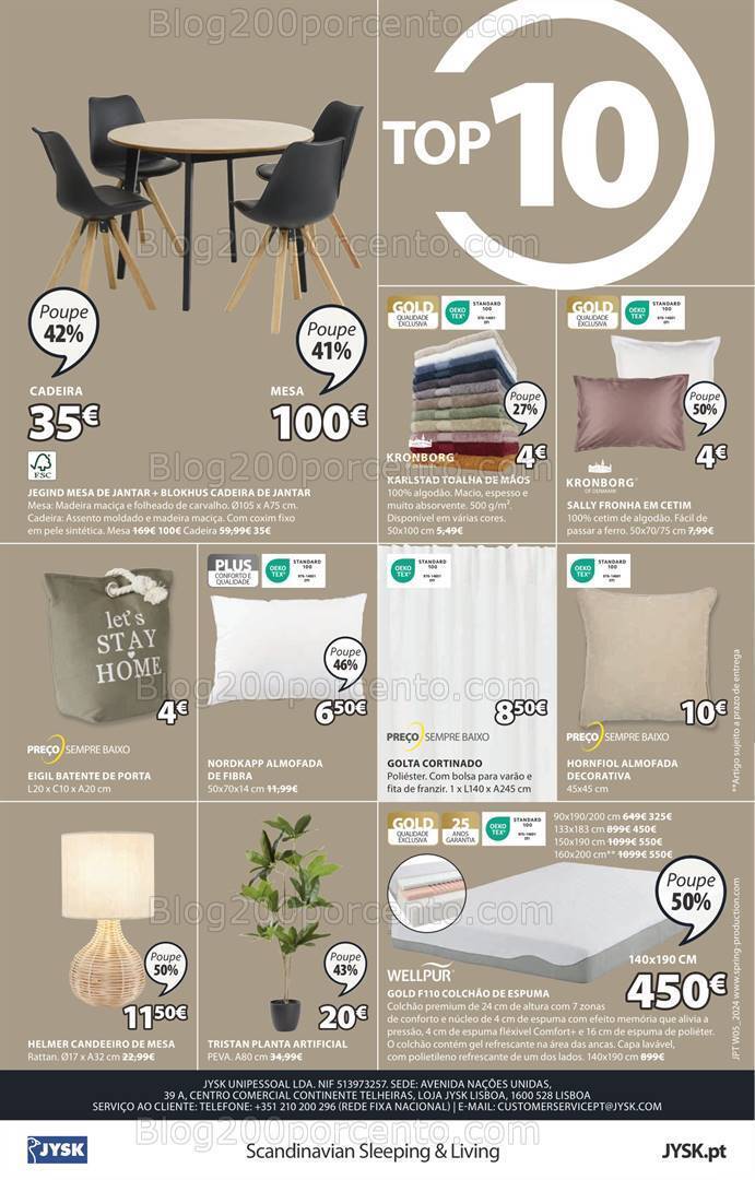 Antevisão Folheto JYSK Promoções de 1 fevereiro a 6 março