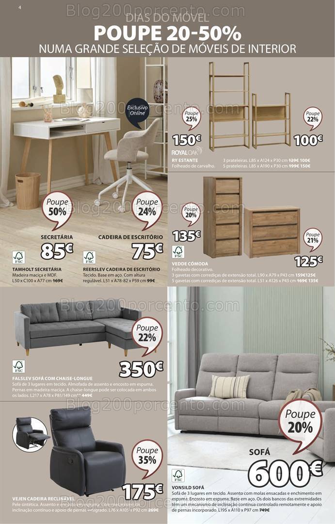 Antevisão Folheto JYSK Promoções de 29 fevereiro a 6 março