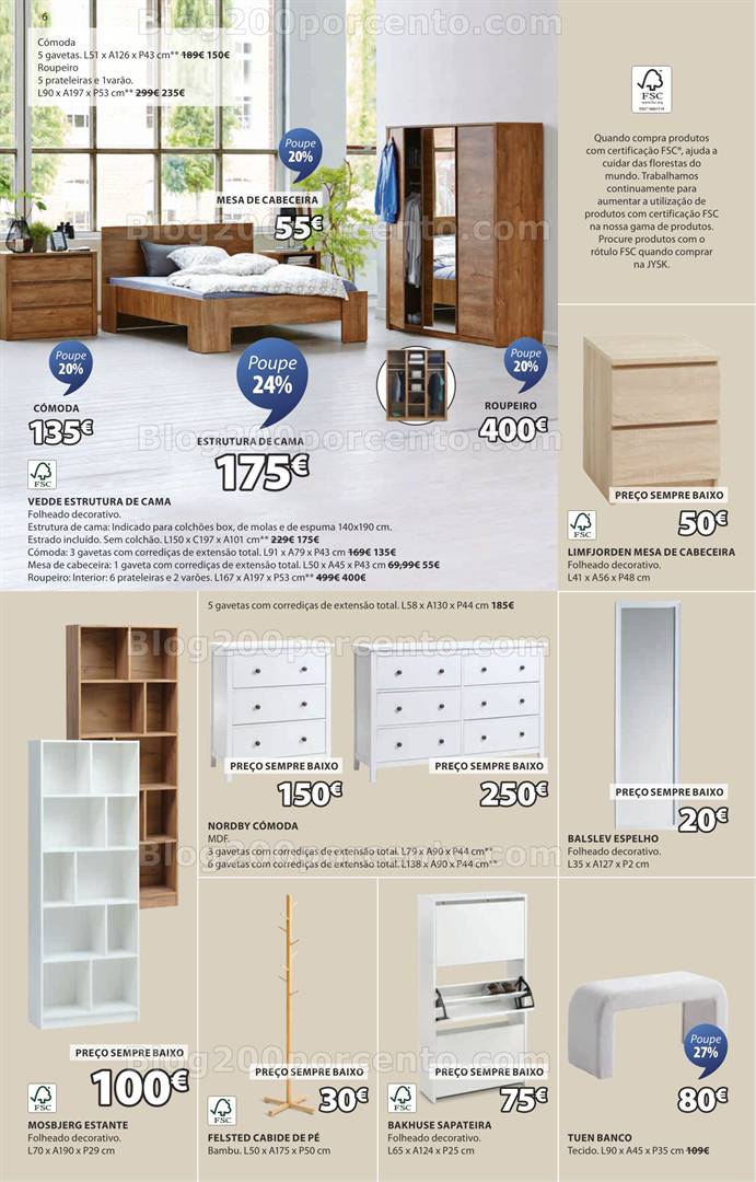 Antevisão Folheto JYSK Promoções de 1 de maio a 11 junho