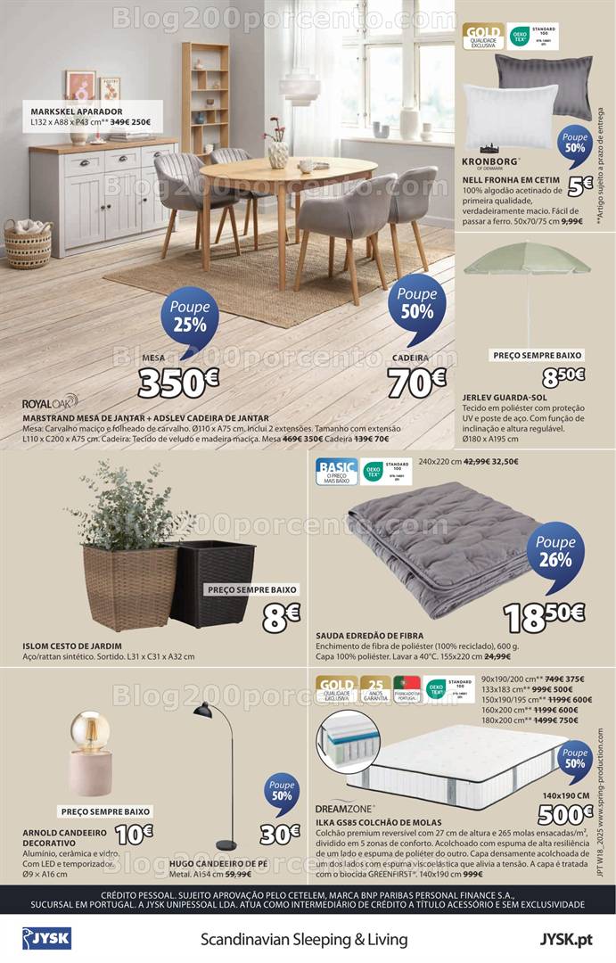 Antevisão Folheto JYSK Promoções de 1 de maio a 11 junho