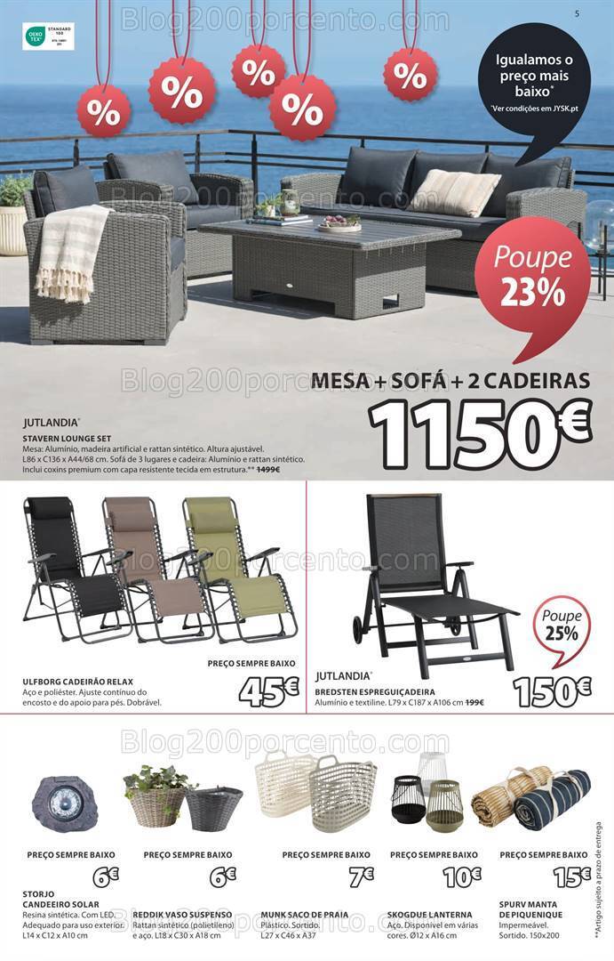 Antevisão Folheto JYSK Saldos de Verão Promoções até 20 junho a 31 julho