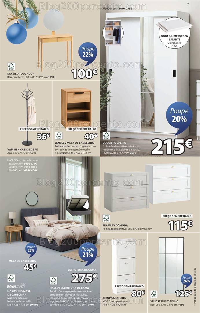 Antevisão Folheto JYSK Natal Promoções de 12 dezembro a 8 janeiro