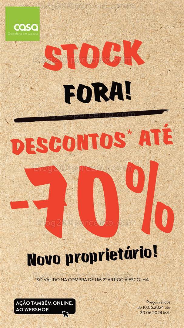 Antevisão Folheto CASA Stock Off Promoções de 10 a 30 junho
