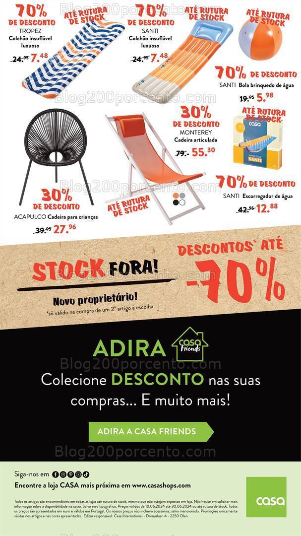 Antevisão Folheto CASA Stock Off Promoções de 10 a 30 junho