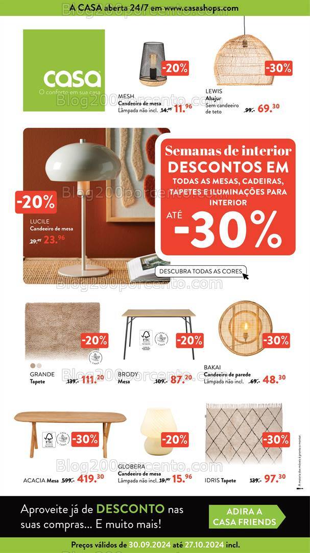 Antevisão Folheto CASA Promoções de 30 setembro a 27 outubro