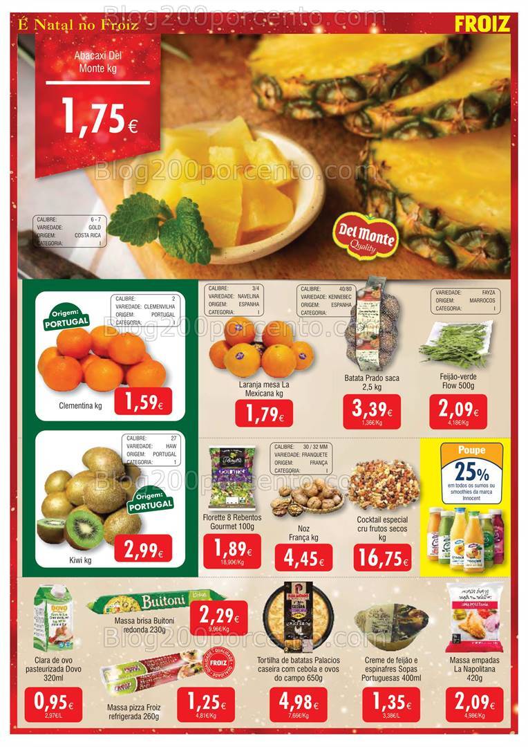 Antevisão Folheto FROIZ Promoções de 5 a 18 dezembro