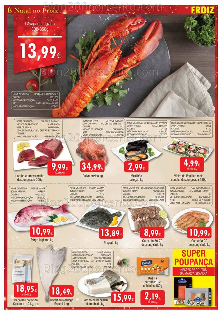 Antevisão Folheto FROIZ Natal Promoções de 19 dezembro a 5 janeiro