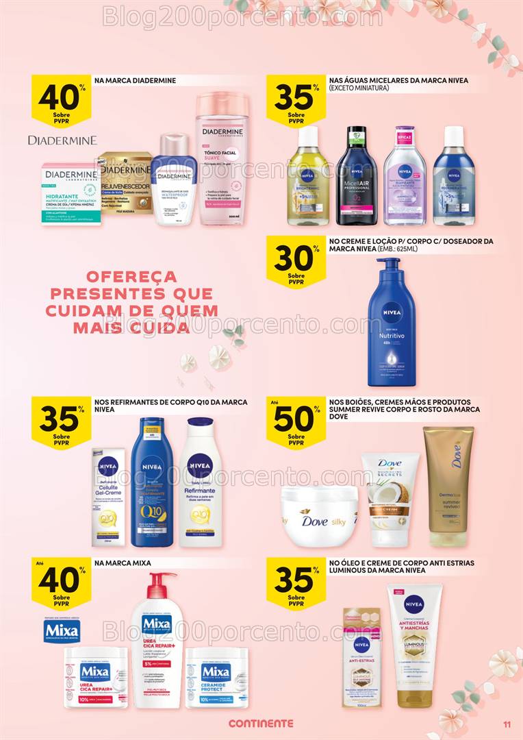 Antevisão Folheto CONTINENTE Dia da Mãe Promoções de 15 abril a 4 maio
