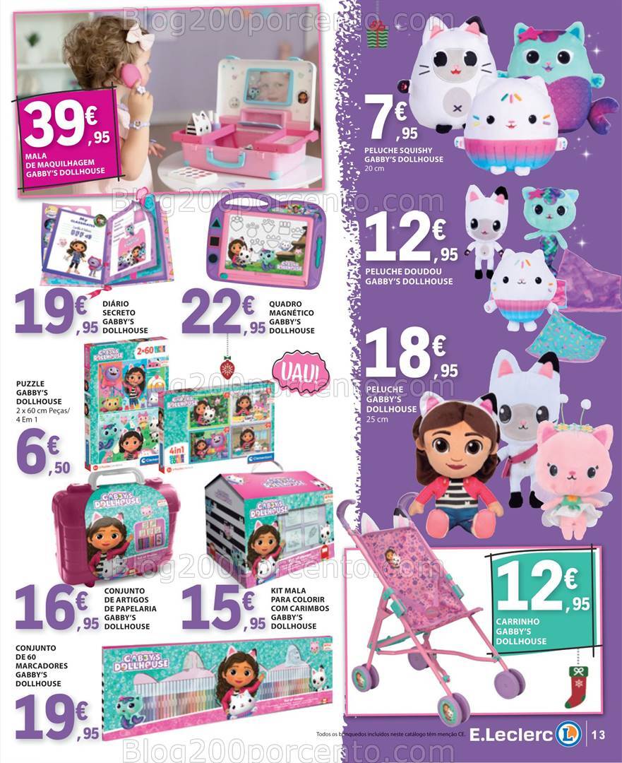 Antevisão Folheto E-LECLERC Brinquedos Natal - 12 novembro a 24 dezembro