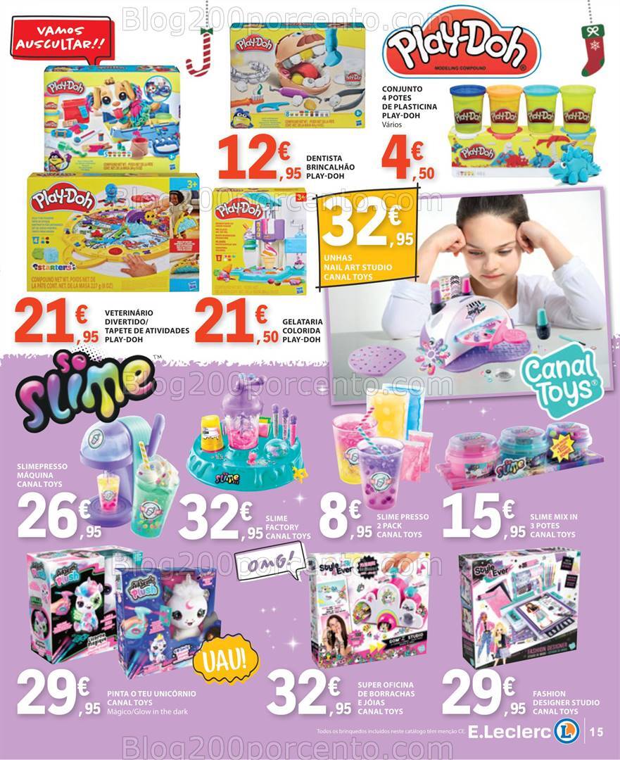 Antevisão Folheto E-LECLERC Brinquedos Natal - 12 novembro a 24 dezembro