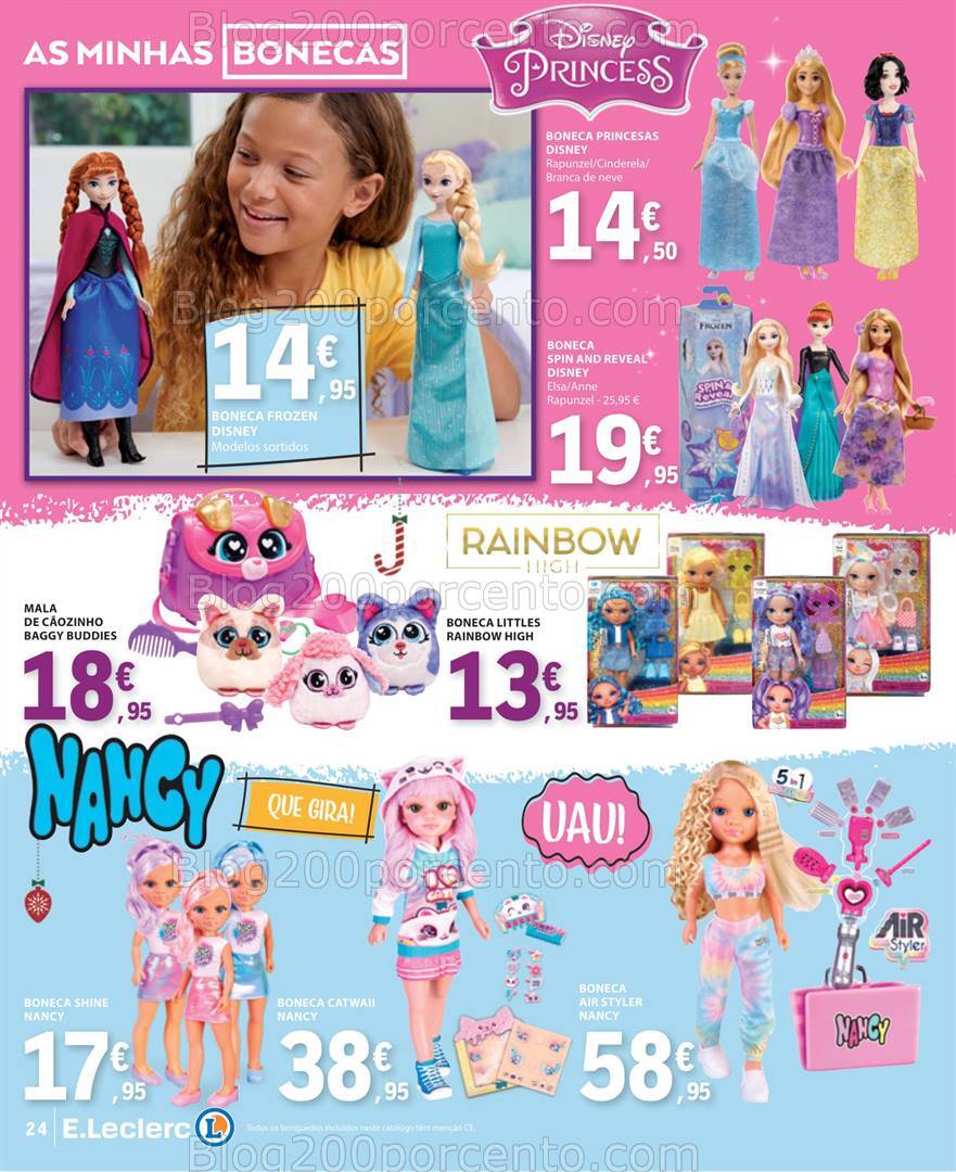 Antevisão Folheto E-LECLERC Brinquedos Natal - 12 novembro a 24 dezembro