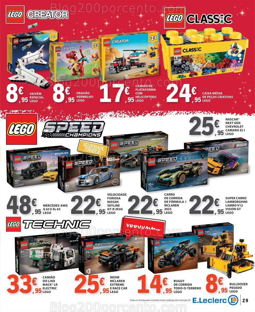 Antevisão Folheto E-LECLERC Brinquedos Natal - 12 novembro a 24 dezembro