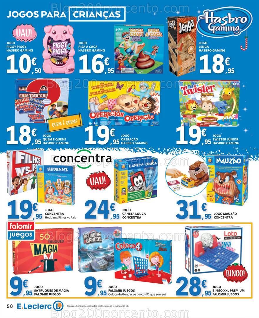 Antevisão Folheto E-LECLERC Brinquedos Natal - 12 novembro a 24 dezembro