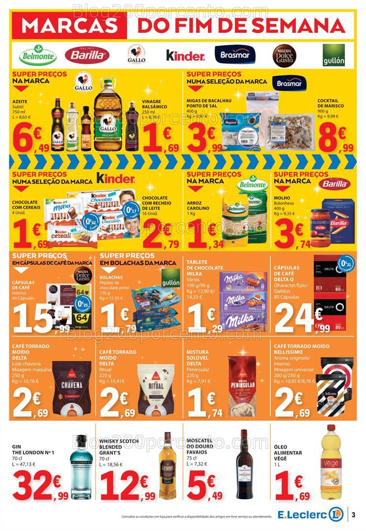 Antevisão Folheto E-LECLERC Promoções Fim de Semana - 13 a 15 dezembro