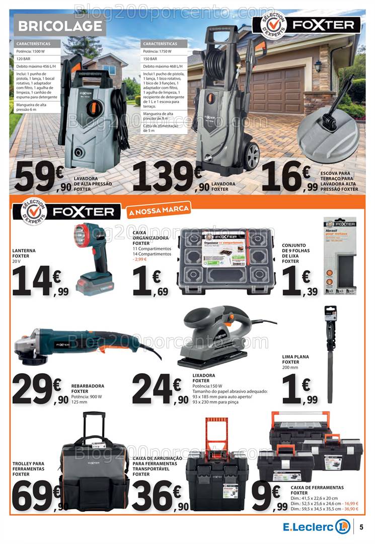 Antevisão Folheto E-LECLERC Bazar Promoções de 16 a 29 janeiro