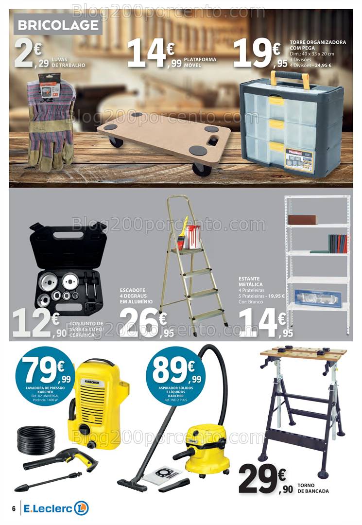 Antevisão Folheto E-LECLERC Bazar Promoções de 16 a 29 janeiro