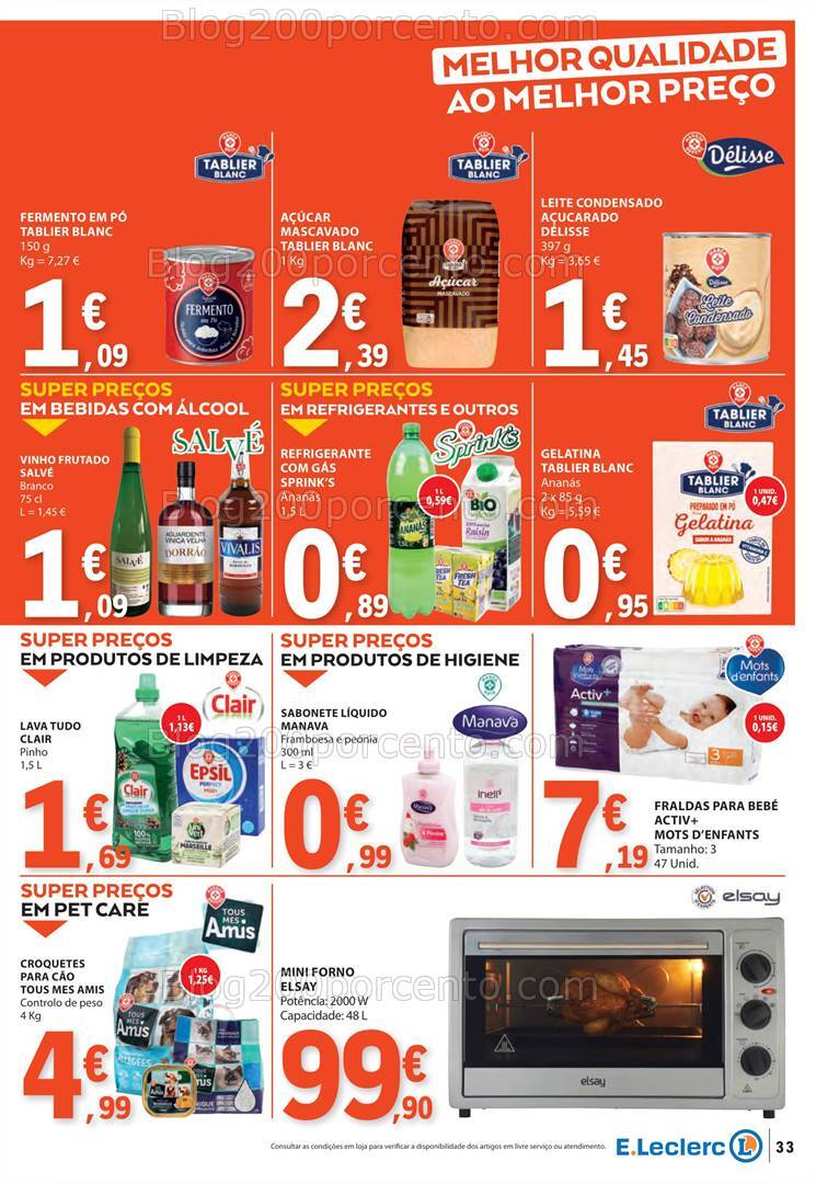 Antevisão Folheto E-LECLERC Especial Marca Própria Promoções de 29 agosto a 4 setembro