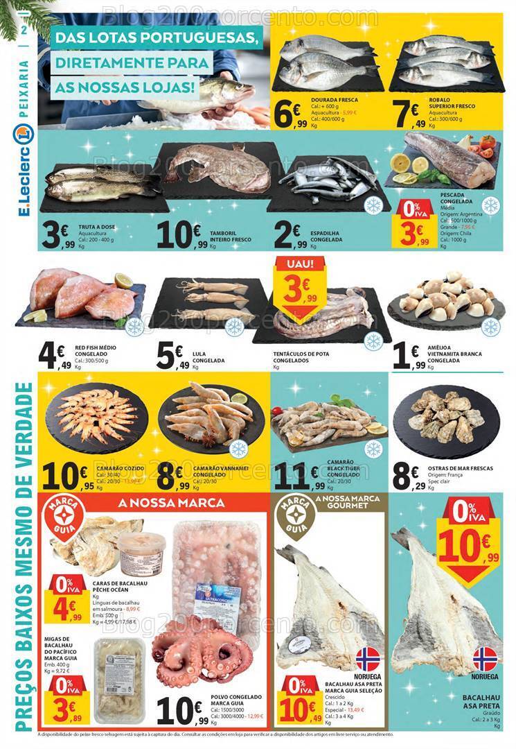 Antevisão Folheto E-LECLERC Natal e Ano Novo Promoções de 21 a 31 dezembro