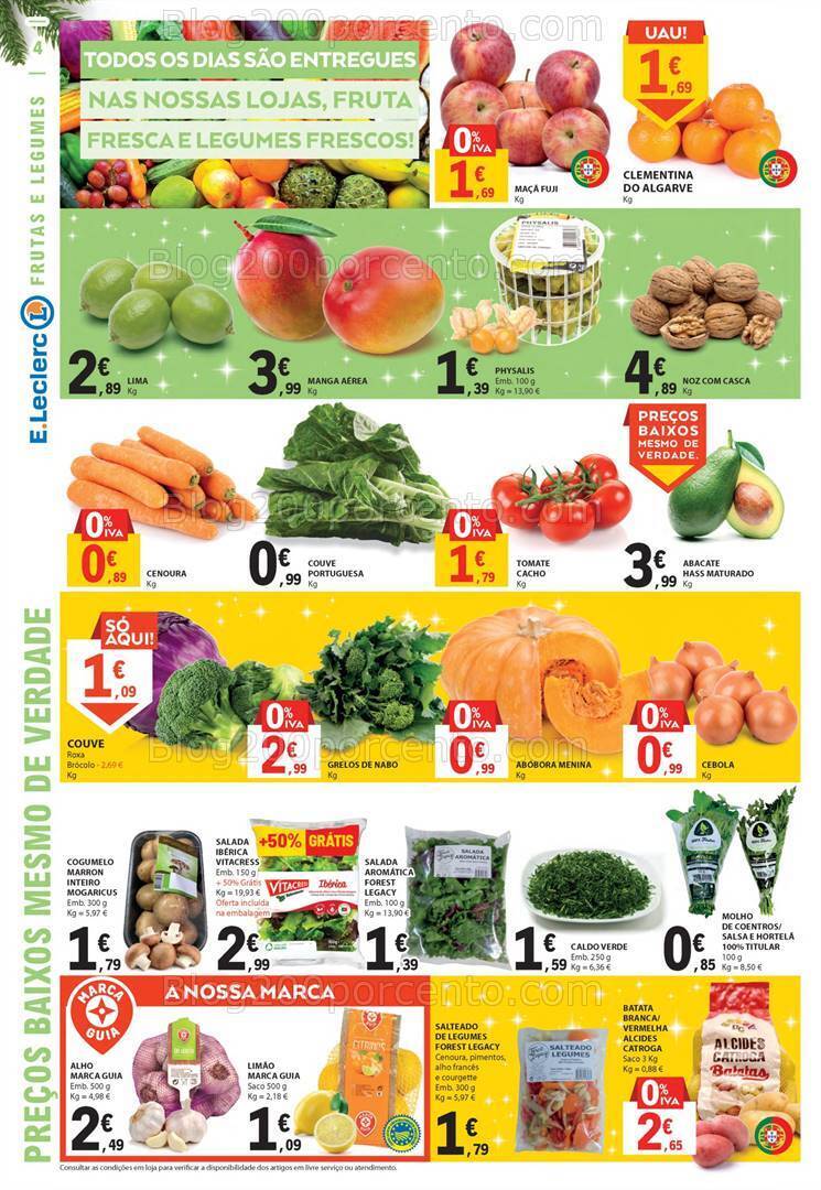 Antevisão Folheto E-LECLERC Natal e Ano Novo Promoções de 21 a 31 dezembro