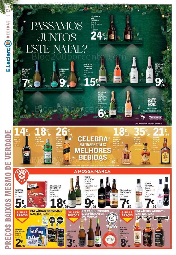 Antevisão Folheto E-LECLERC Natal e Ano Novo Promoções de 21 a 31 dezembro