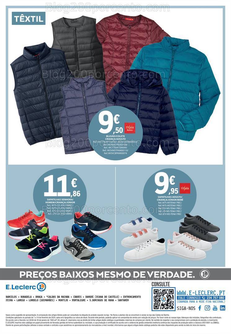 Antevisão Folheto E-LECLERC Bazar + Dia dos Namorados Promoções de 1 a 14 fevereiro