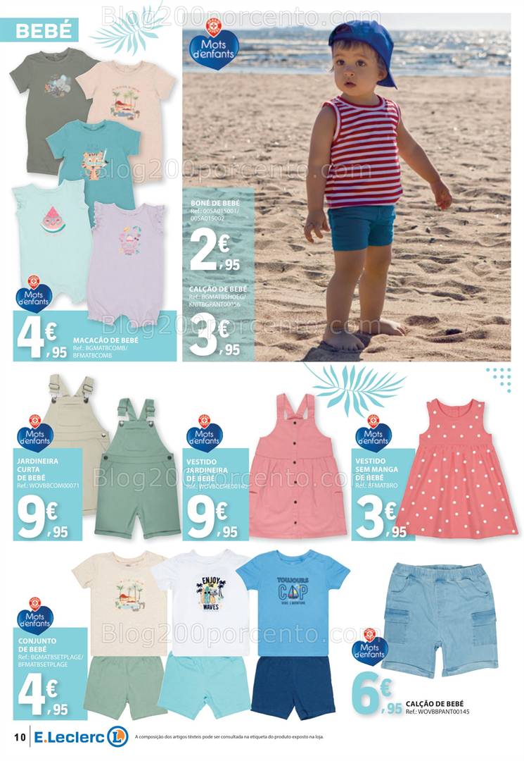 Antevisão Folheto E-LECLERC Especial Moda Primavera Verão Promoções de 13 a 25 maio all