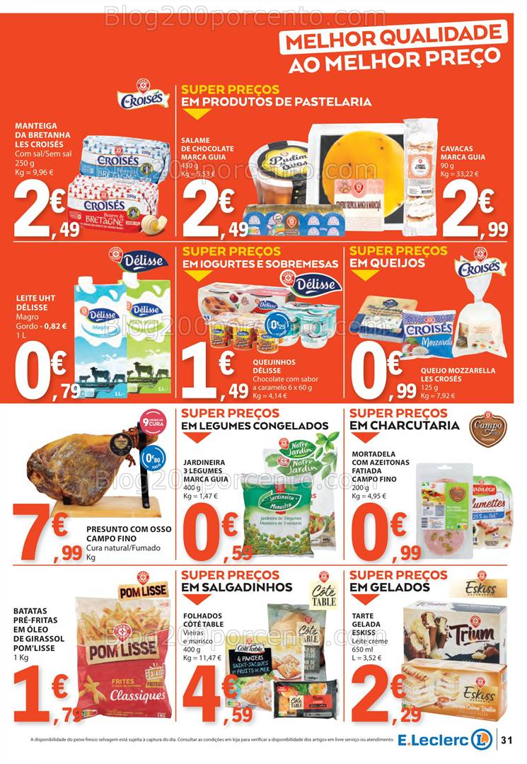 Antevisão Folheto E-LECLERC Marca Própria Promoções de 6 a 12 março