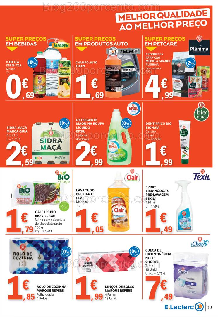 Antevisão Folheto E-LECLERC Promoções de 6 a 12 março