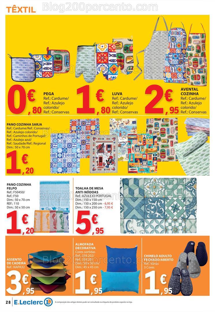 Antevisão Folheto E-LECLERC Promoções de 1 a 7 agosto