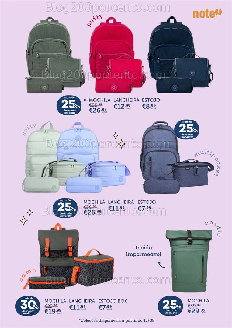 Antevisão Folheto NOTE Regresso às Aulas Promoções de 1 agosto a 23 setembro