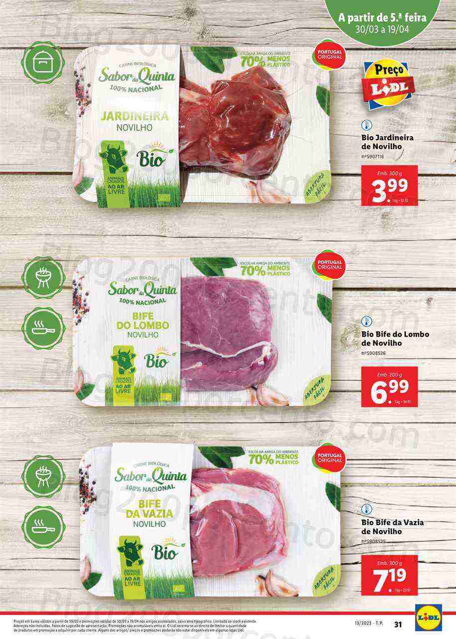 Antevisão Folheto LIDL Especial BIO Promoções de 30 março a 19 abril