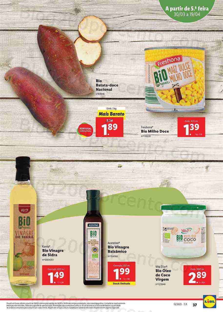 Antevisão Folheto LIDL Especial BIO Promoções de 30 março a 19 abril