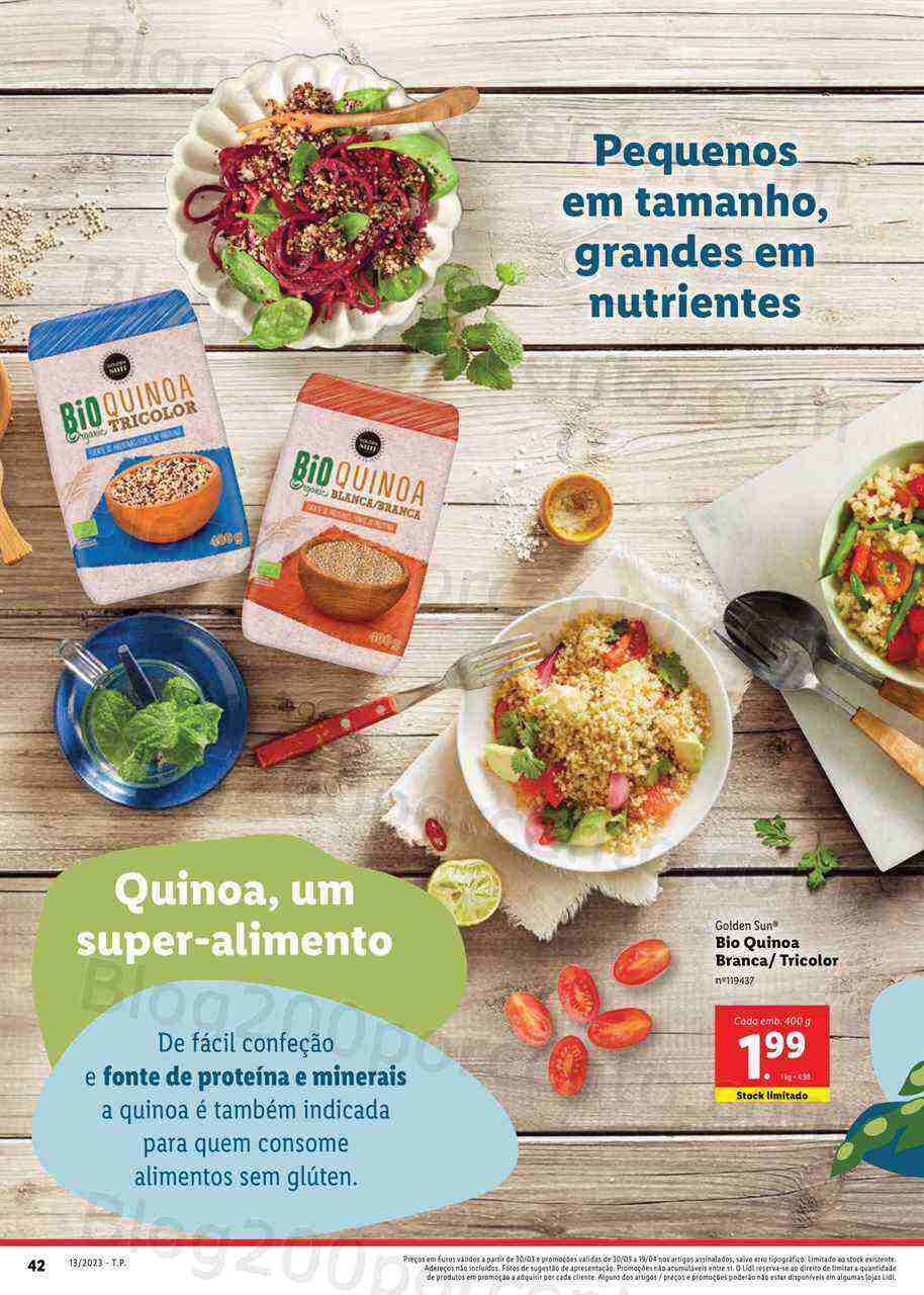 Antevisão Folheto LIDL Especial BIO Promoções de 30 março a 19 abril